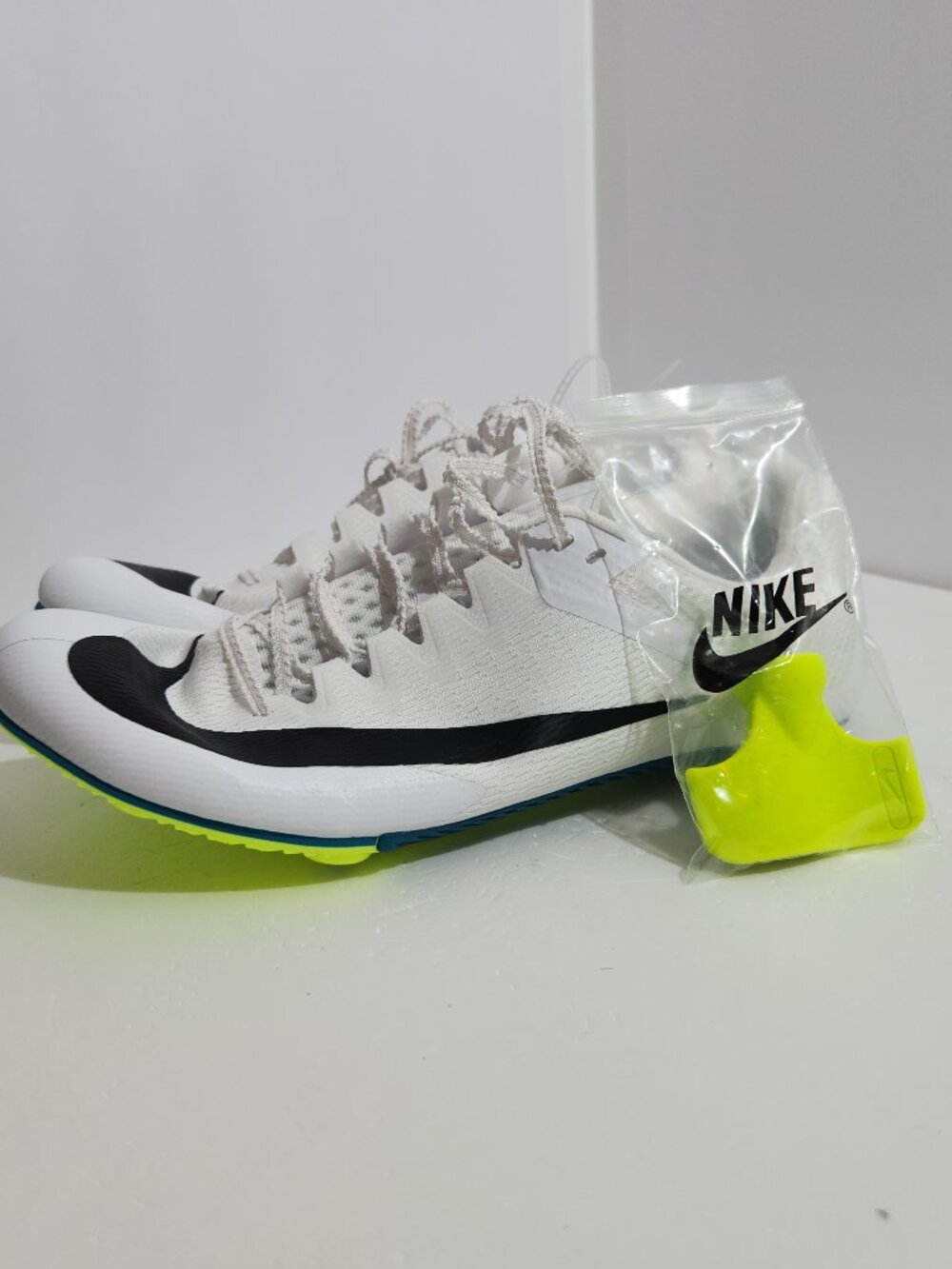Nike Zoom Rival Sprint Track Field Spikes Shoes White FZ9663-102 Mens Size 9 US